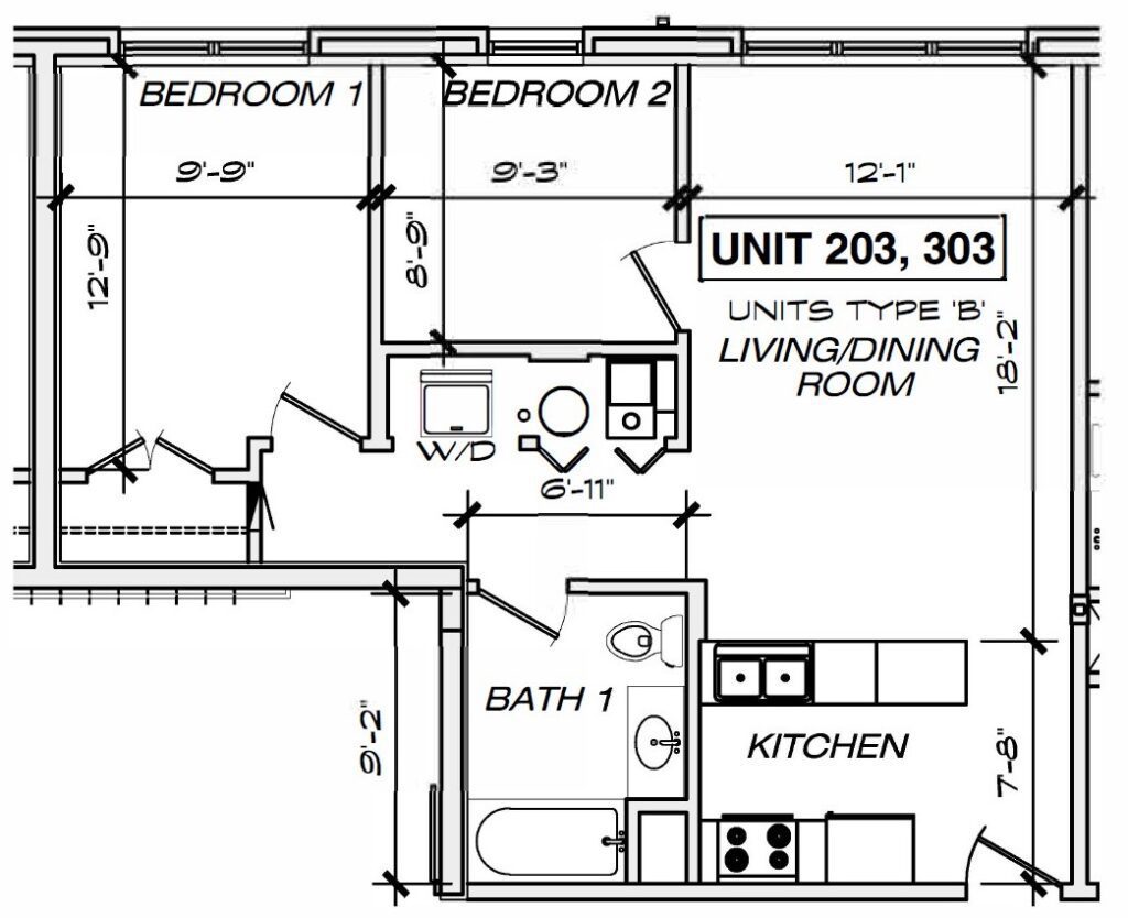 2BR Floor Plan